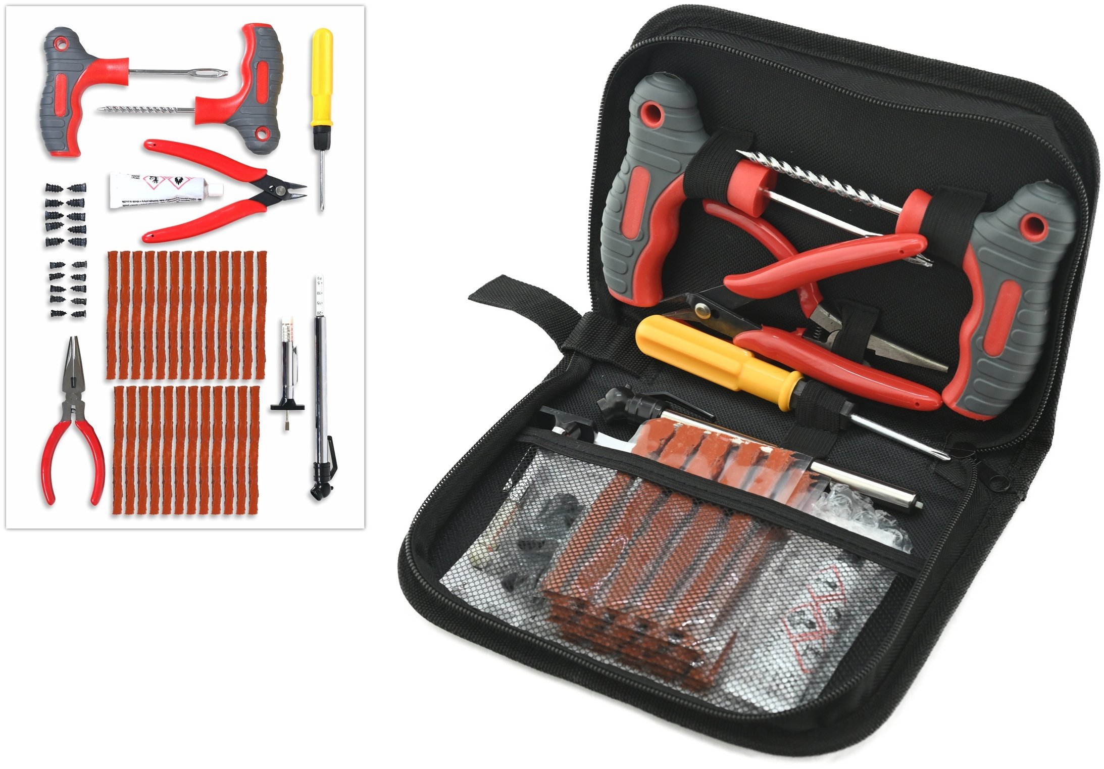 Compass Sada na opravu defektu pneumatiky 53 dielov