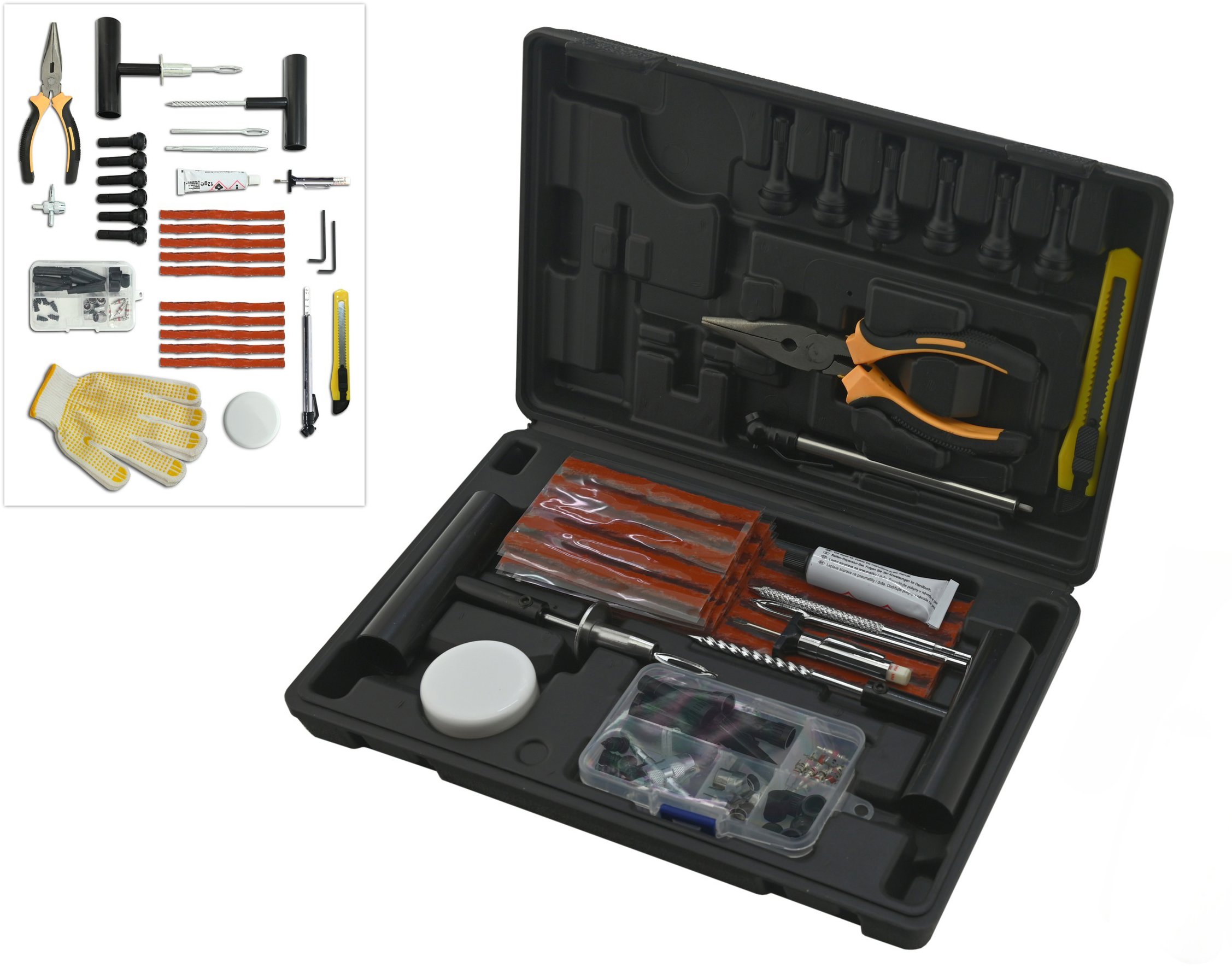 Compass Sada na opravu defektu pneumatiky 100 dielov