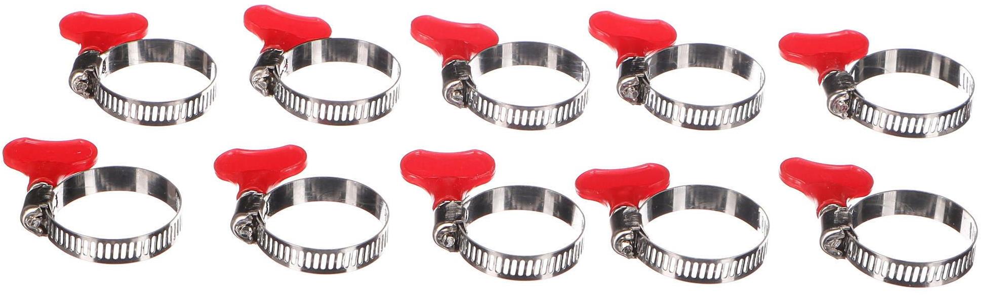 SIXTOL Mechanic Connect Hadicová spona s motýlikom, 18 – 32 mm, 10 ks