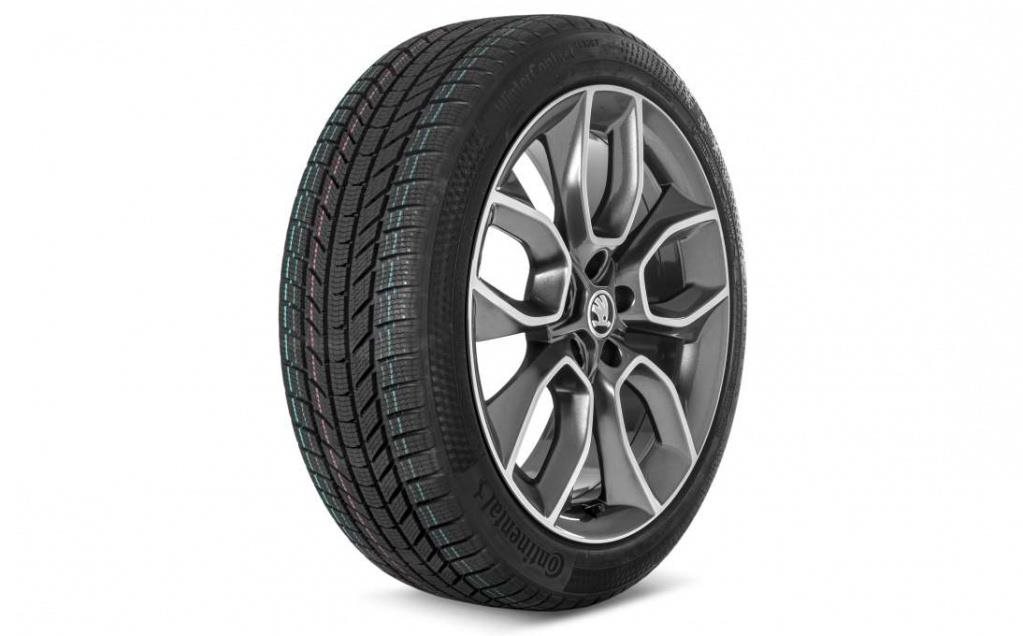 Škoda Kompletné zimné koleso CRATER 19" pre KAROQ (4x4) ľavé