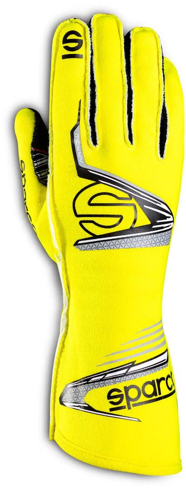 Sparco Pretekárske rukavice Arrow EVO s homologáciou FIA, žlto-čierne, veľ. 11