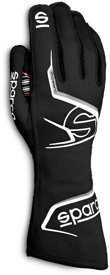 Sparco Pretekárske rukavice Arrow EVO s homologizáciou FIA, čierno-biele, veľ. 9