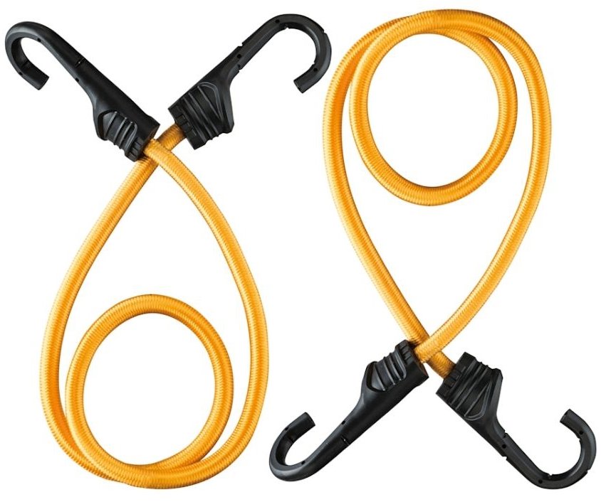 STROXX Gumové upínacie popruhy 60 cm oranžové, sada 2 ks