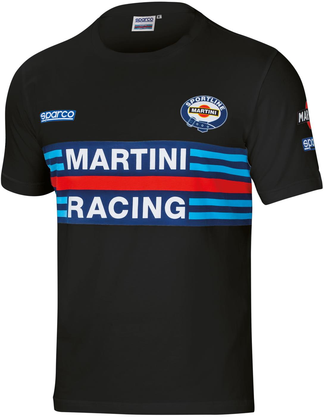 Sparco tričko Martini Racing, farba čierna, veľkosť XL
