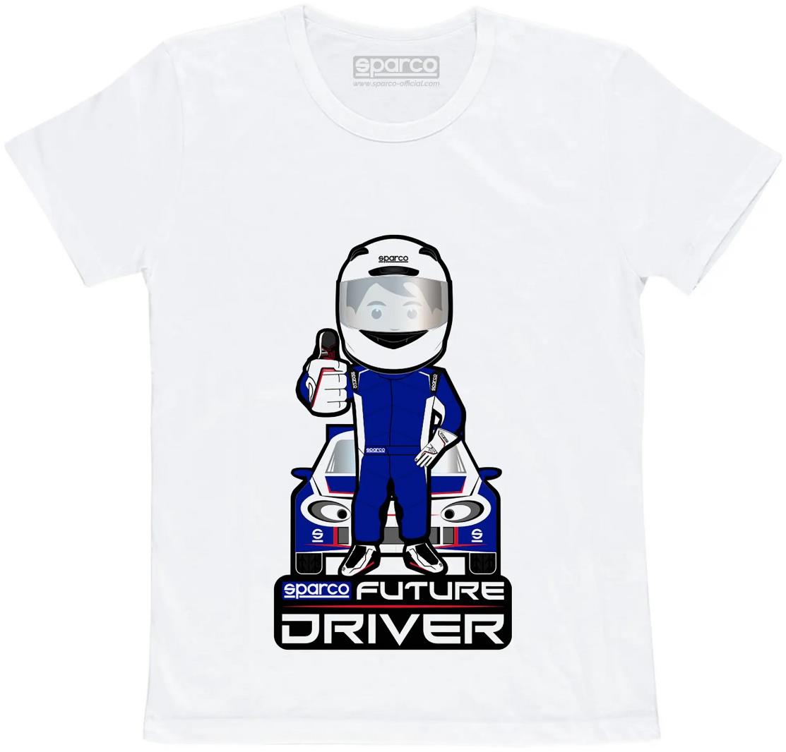 Sparco detské tričko „Future Driver", farba biela, veľkosť 4