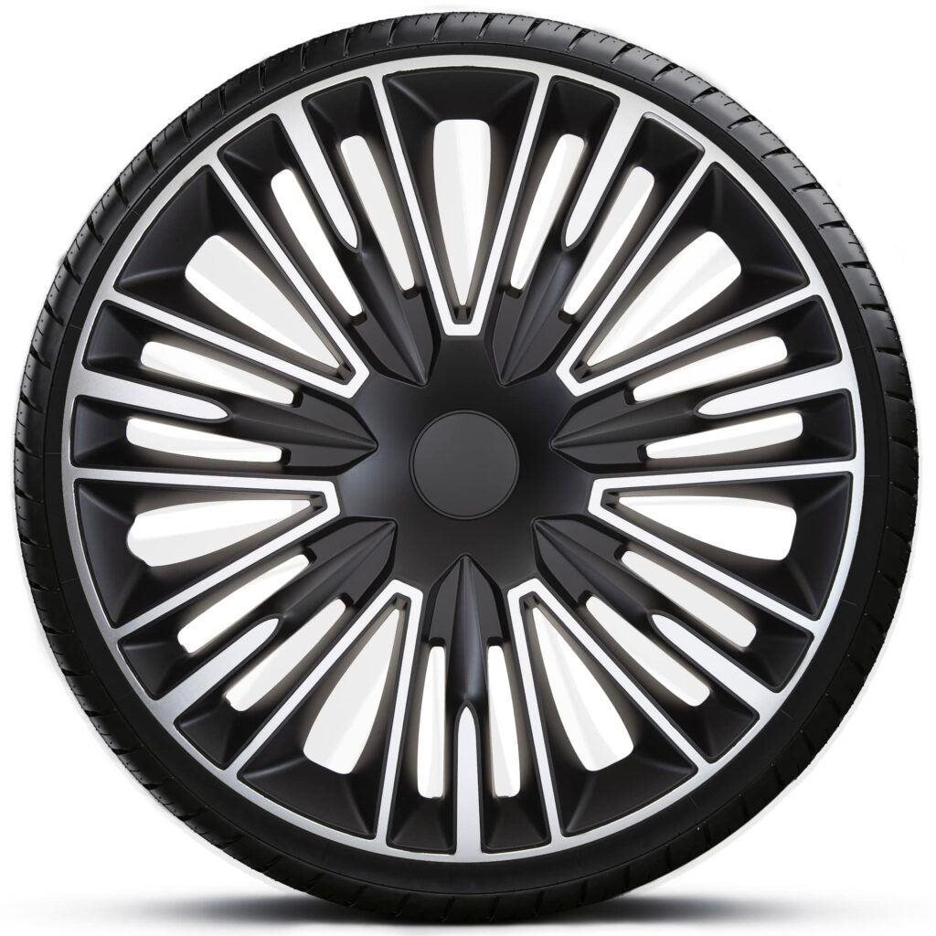 BM Moto puklice jerez silver black 14"