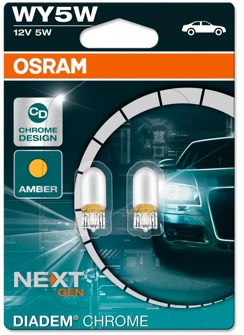 Osram Diadem Chrome WY5W, 12 V, 5 W, W2.1 × 9.5d, 2 ks