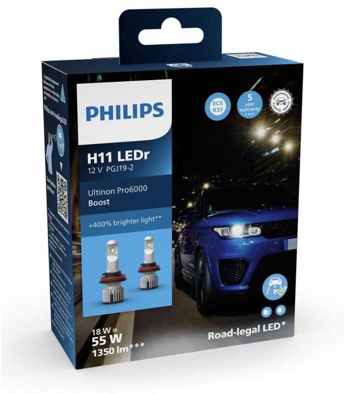 Philips LED žiarovka H11 Ultinon Pro6000 Boost
