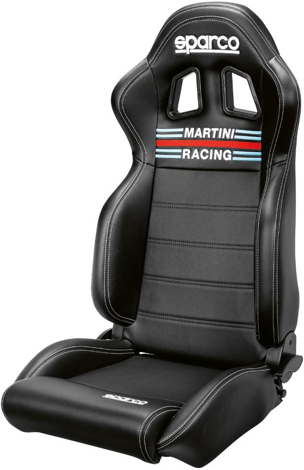 Sparco R100 Martini Racing športové sedadlo, čierna koženka