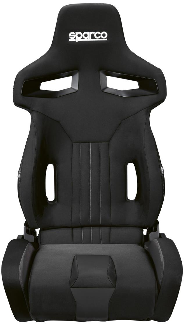 Sparco R333 polohovateľná a sklopná športová sedačka, farba čierna