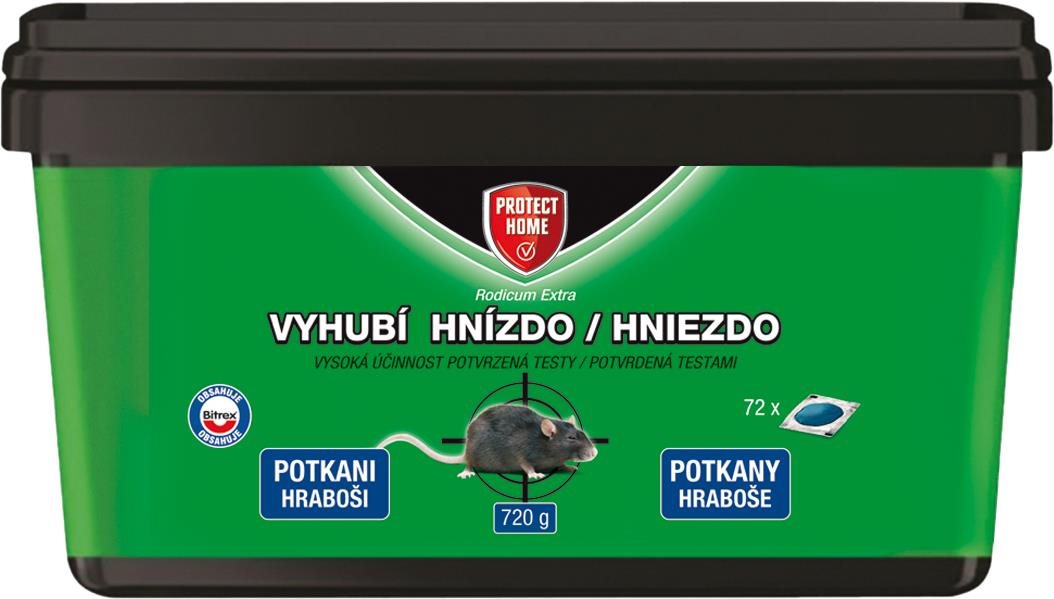 PROTECT HOME Rodenticid – mäkká návnada, 720 g