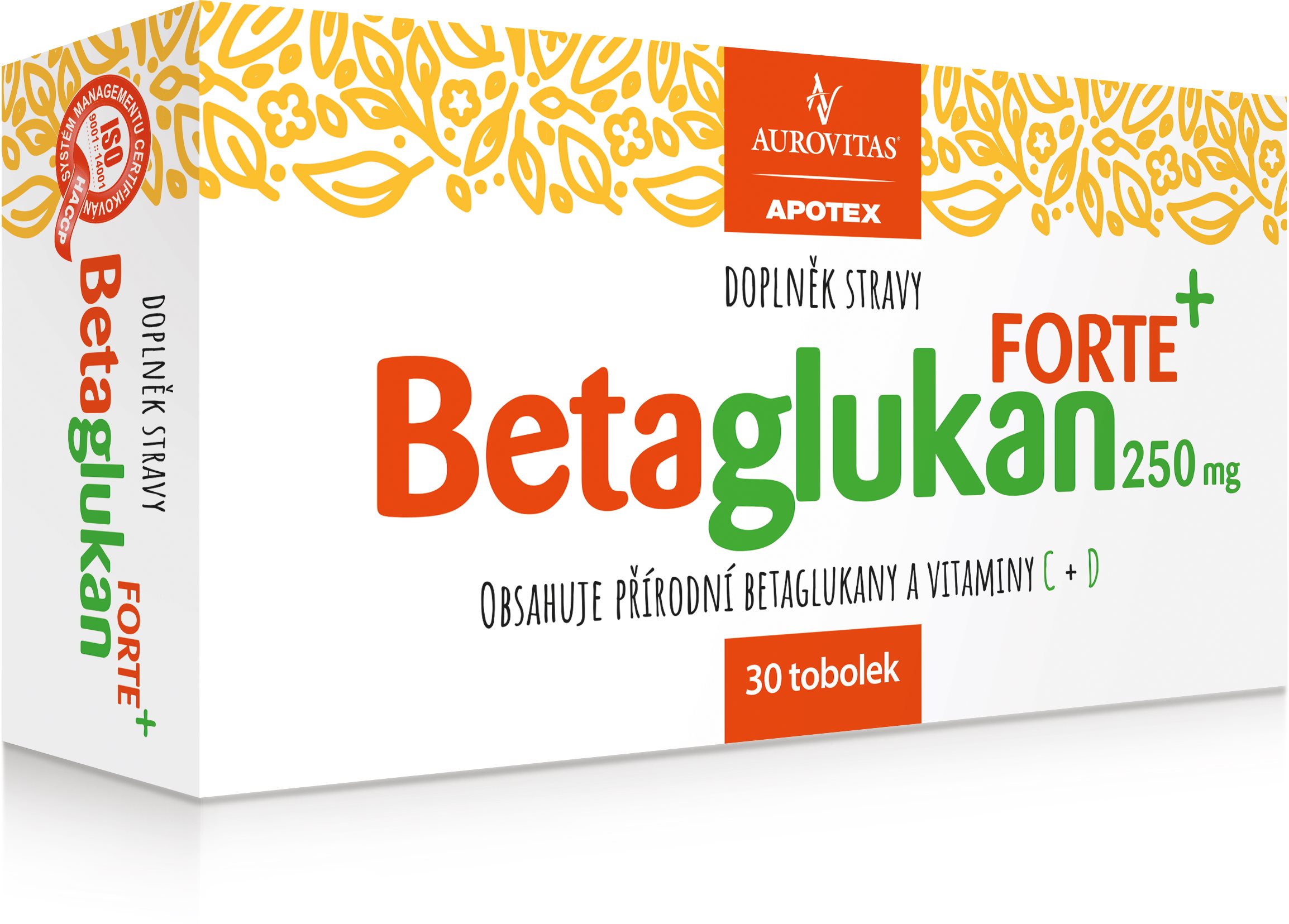 Betaglukan Forte 250 mg 30 kapsúl