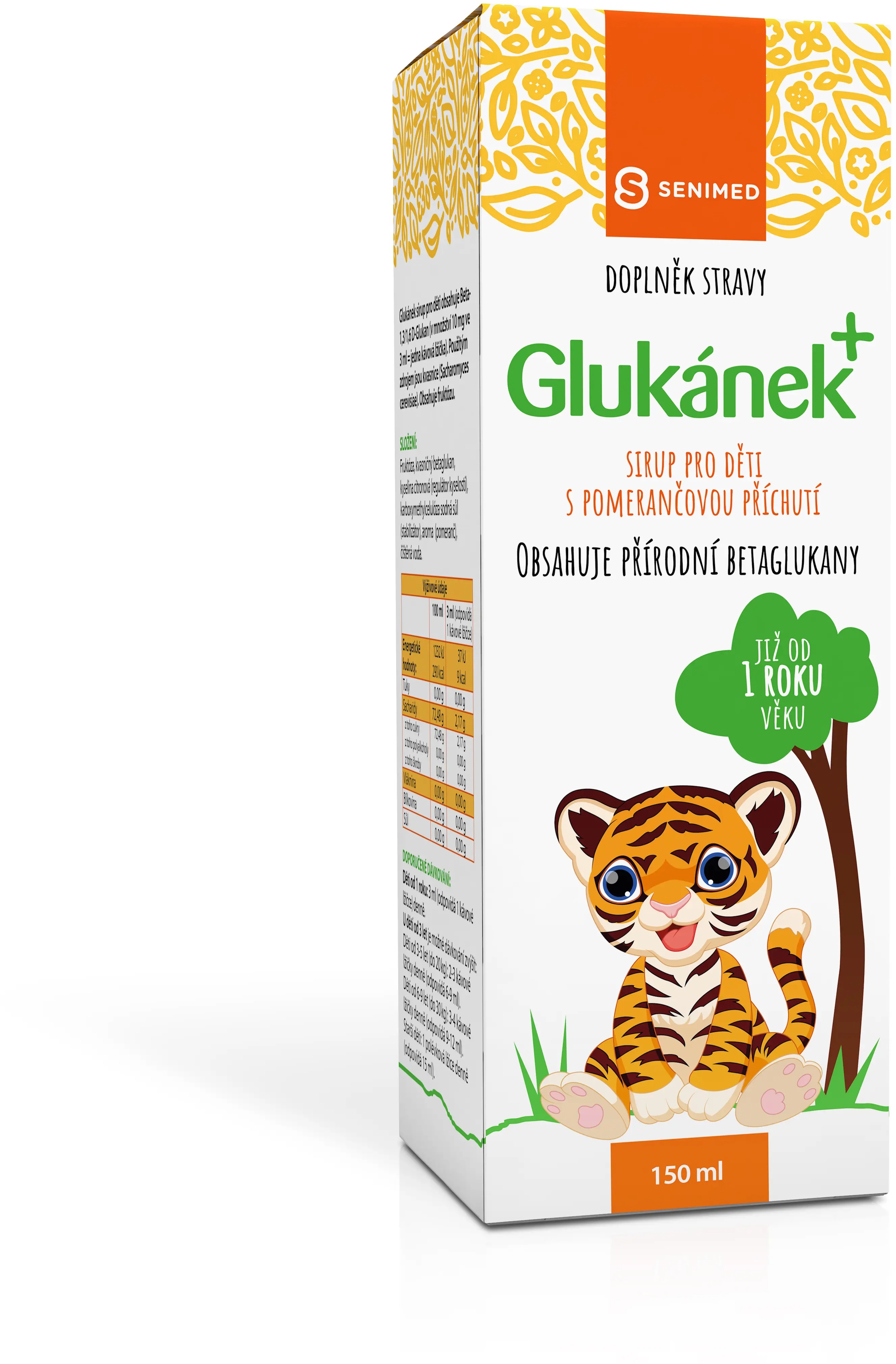 Glukánek sirup pre deti 150 ml