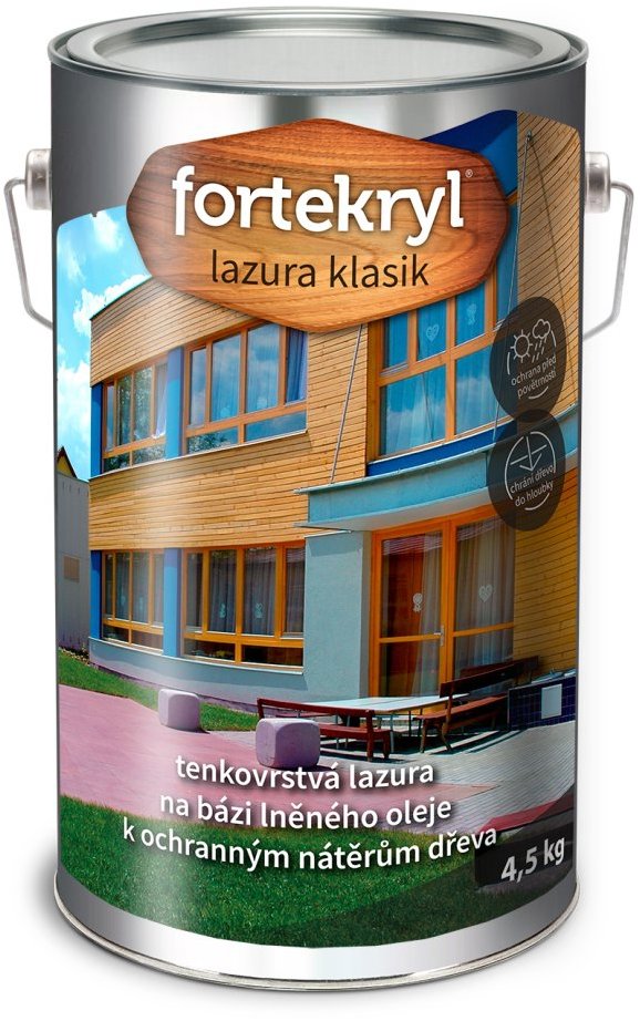 Austis Fortekryl lazura KLASIK 4,5 kg, bezbarvá
