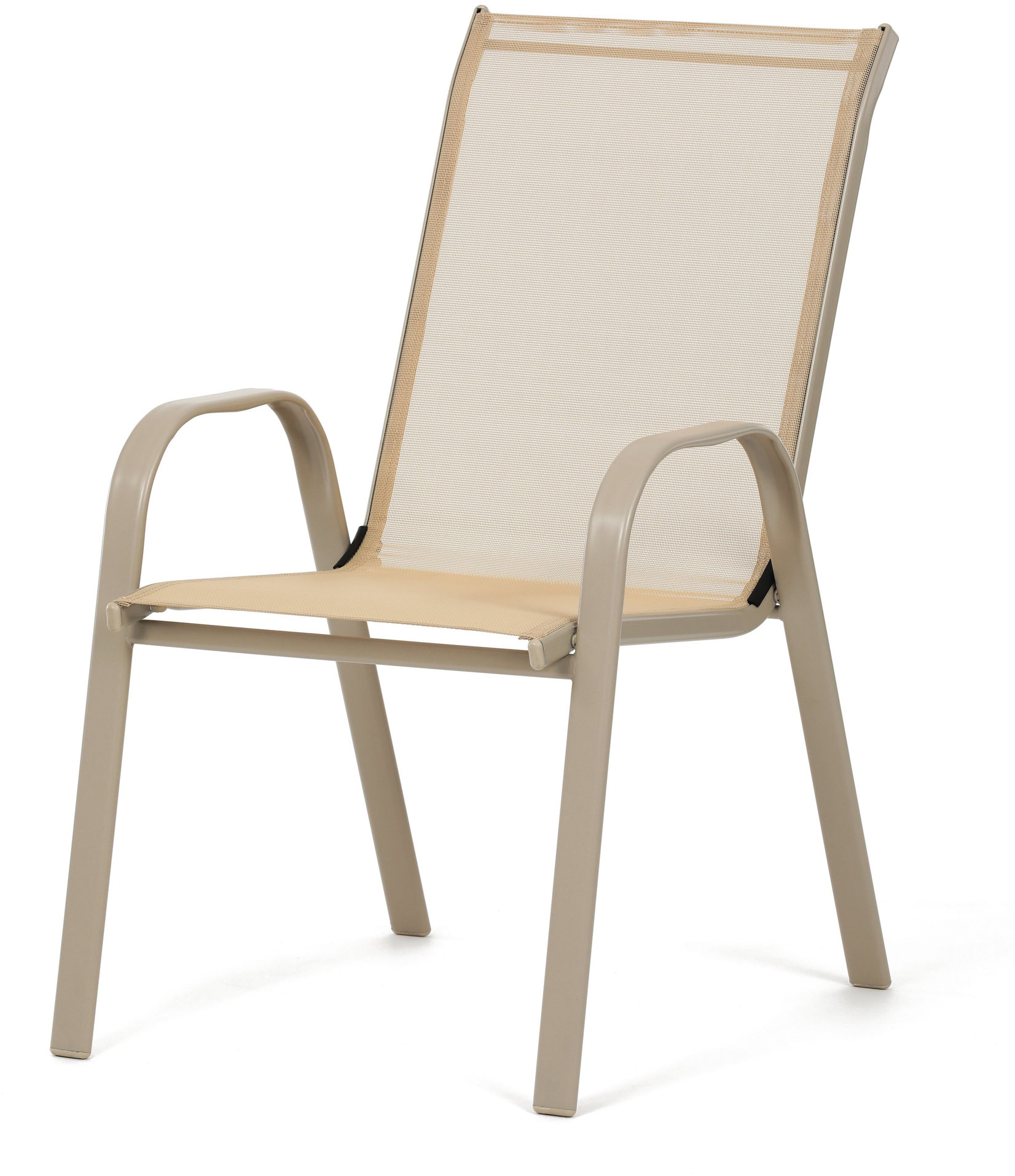 Autronic Stoličky záhradné Caroa, béžový kov