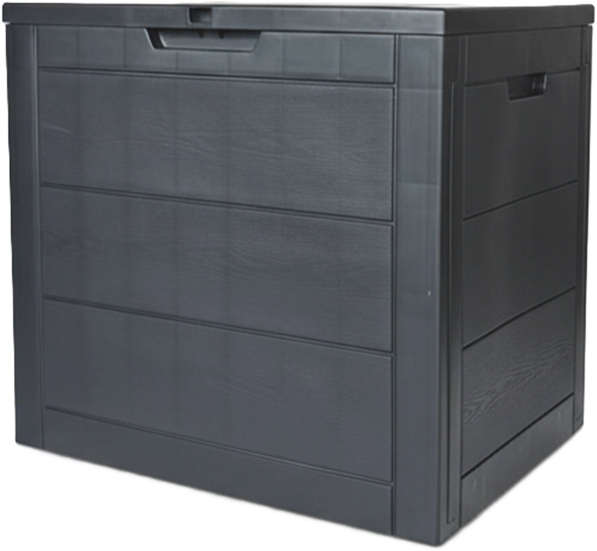 Autronic Záhradný úložný box Orino, farba antracit, plastový, objem 120 l