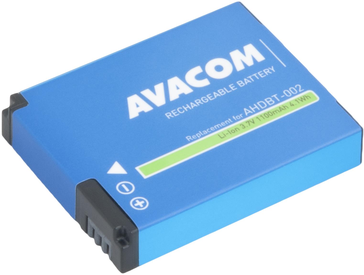 AVACOM GoPro AHDBT – 001, AHDBT – 002 Li-Ion 3,7 V, 1100 mAh, 4,1 Wh