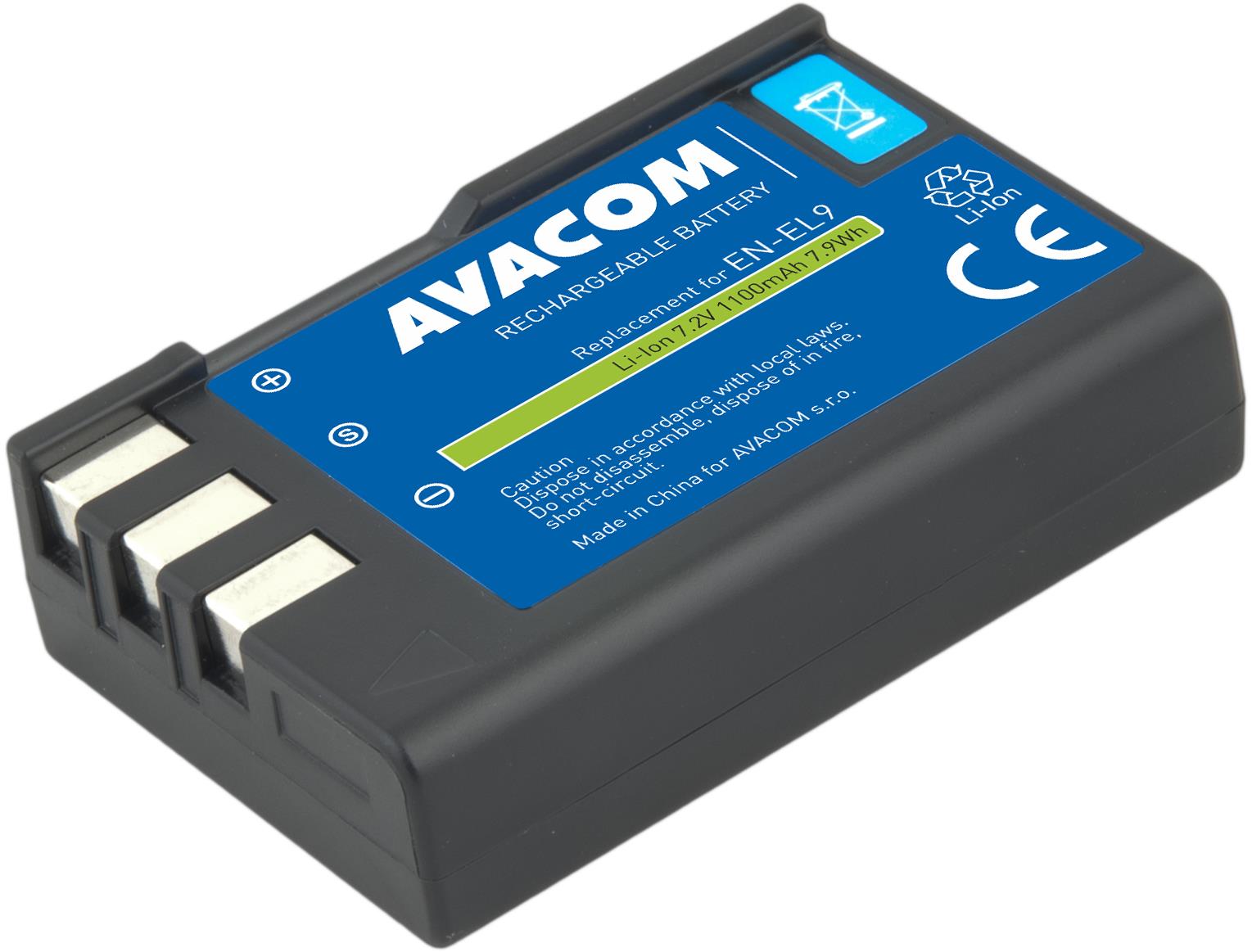 AVACOM Nikon EN-EL9, EN-EL9A, EN-EL9E Li-Ion