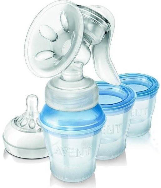 Philips AVENT Manuálna odsávačka Natural + VIA poháriky 180 ml