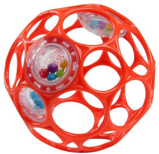 Oball RATTLE 10 cm 0 mes.+ orange