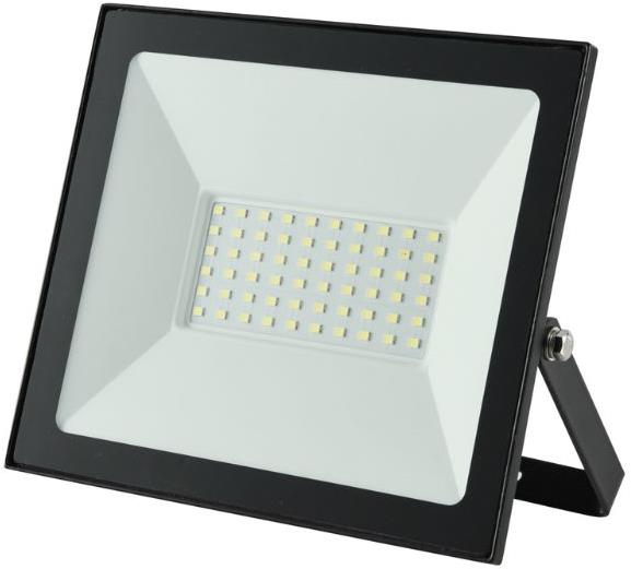 AVIDE Ultratenký LED reflektor čierny 50 W 4000 lm, studená