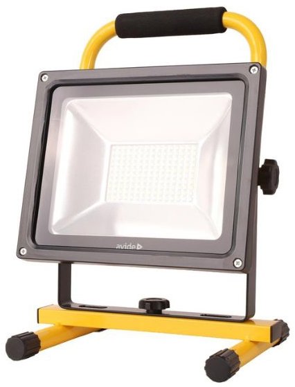 AVIDE Prenosný USB nabíjací LED reflektor 30 W, 2100 lm, denný, stmievateľný vypínačom, 3 roky záruka