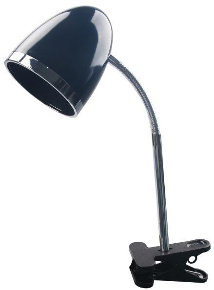 Avide Stolová lampa s klipsom, čierna