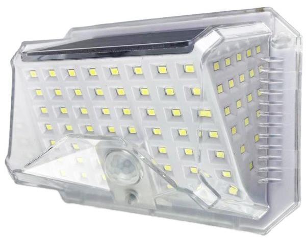 Entac Vonkajšie solárne svetlo LED so snímačom pohybu 1,5 W 120 lm, studená farba svetla