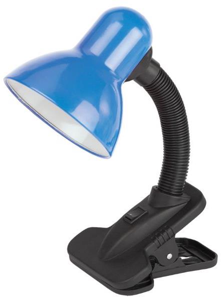 AVIDE Stolová lampa s klipsom na 1 žiarovku E27, svetlo modrá