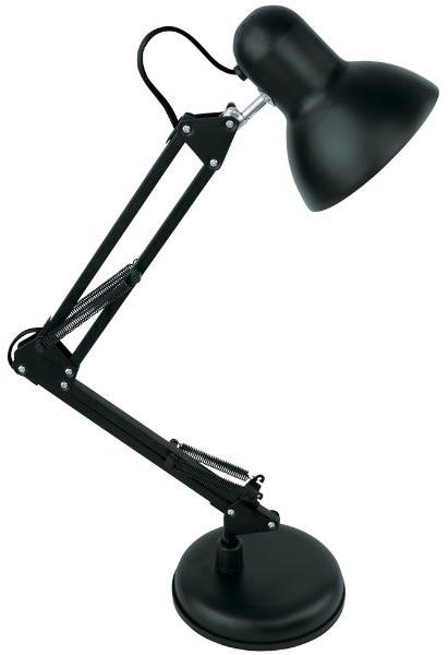 AVIDE Kĺbová stolná lampa na jednu žiarovku E27, čierna