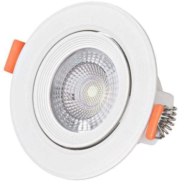 Výklopné podhľadové bodové LED 5 W kruh studené 9 cm