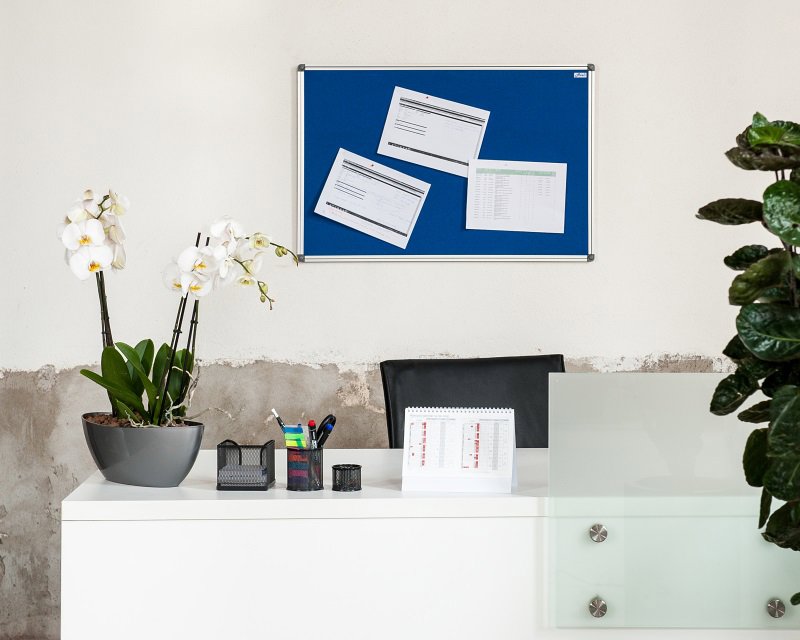 AVELI 90 × 120 cm modrá, hliníkový rám