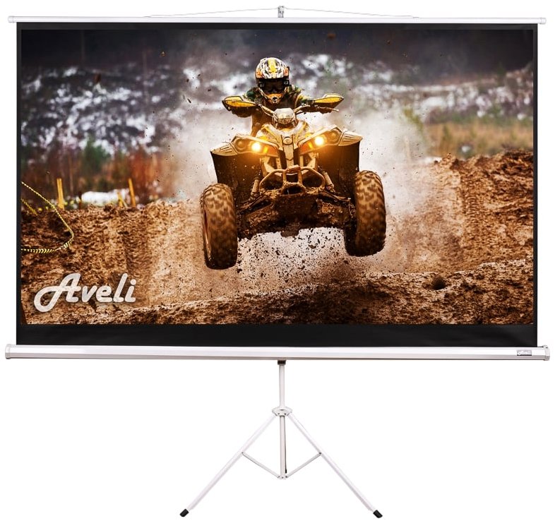 AVELI - Mobilná trojnožka, 100", (16 : 9)