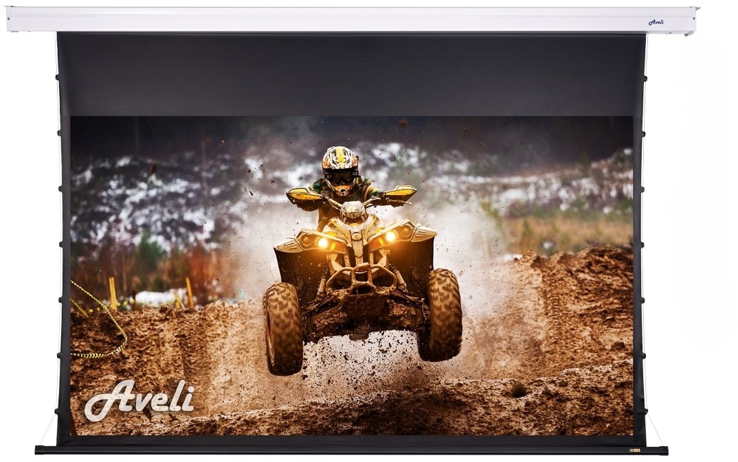 AVELI PREMIUM, roleta s elektrickým motorom, 100", (16 : 9), metal