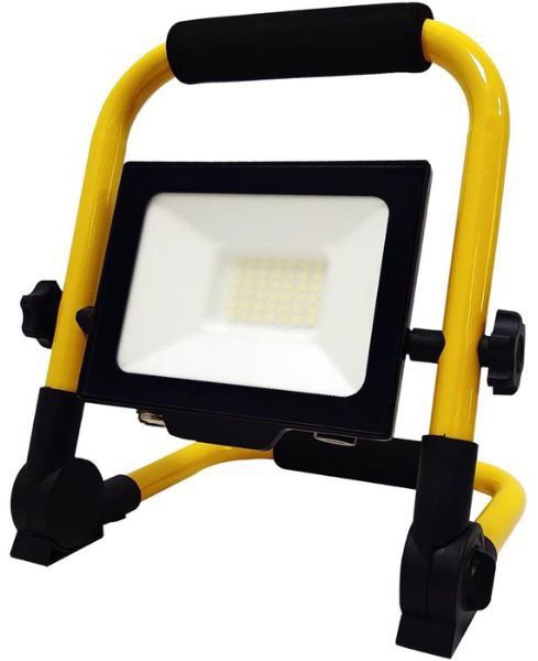 AVIDE Prémiový prenosný LED reflektor 30 W 3000 lm, denný, do zásuvky