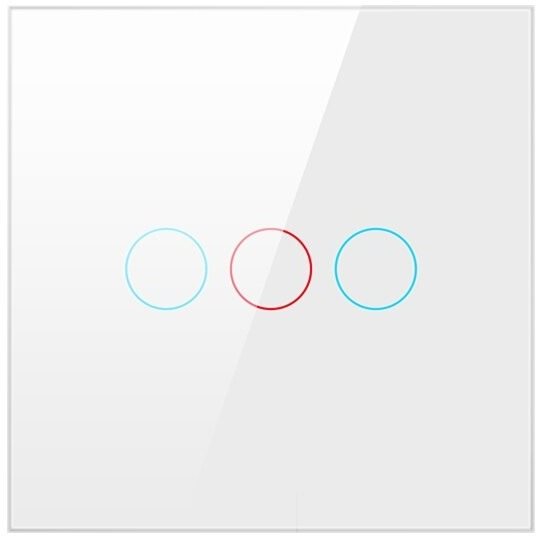 AVATTO LZTS02-EU-220V Zigbee switch, biely (3-gang, No Neutral)