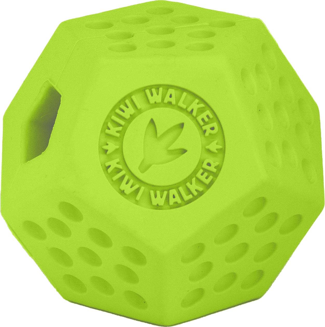 Kiwi Walker Gumová hračka DODECABALL s dierou na maškrty, Maxi 8 cm, Zelená