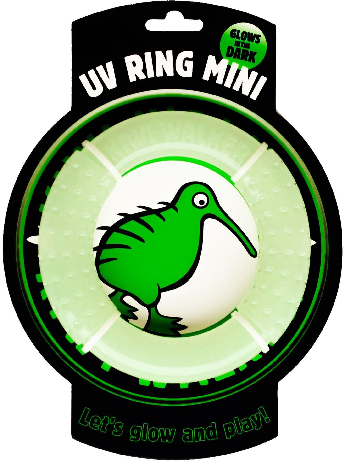 Kiwi Walker – Svietiaci lietajúci a plávajúci kruh mini z gumy