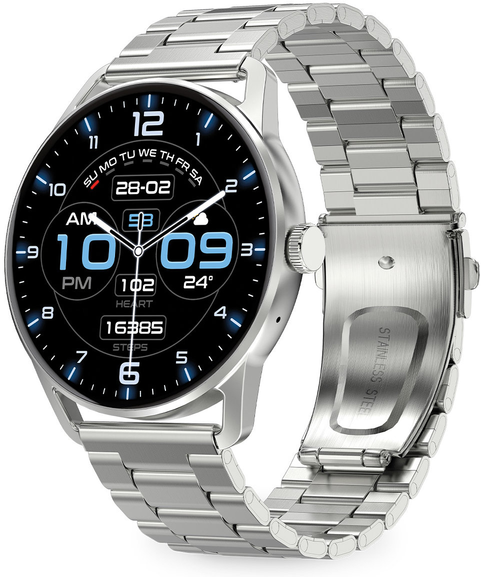 Aligator Watch AMOLED PRO, strieborné