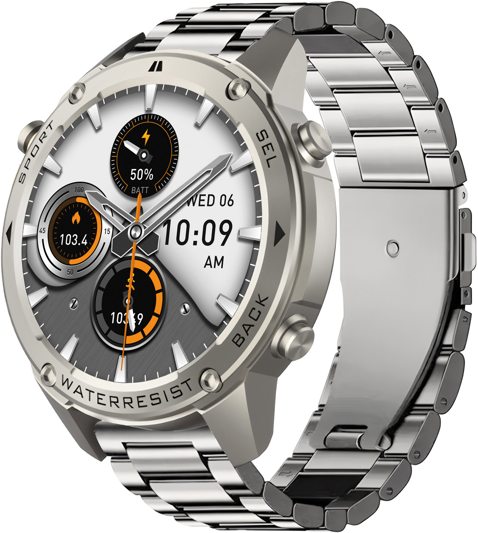 Aligator Watch GPS, strieborné