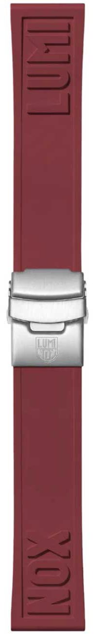 Luminox FP2406.32Q kaučukový remienok 24 mm tmavočervený