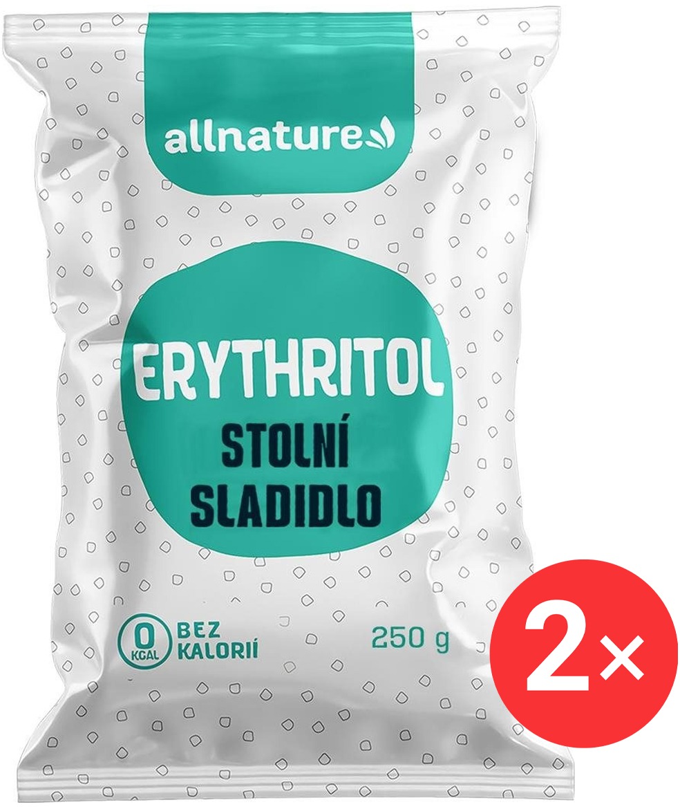 Allnature Erytritol 2× 250 g
