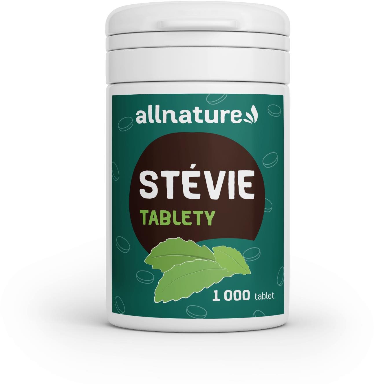 Allnature Stévia tabletky 1000 ks
