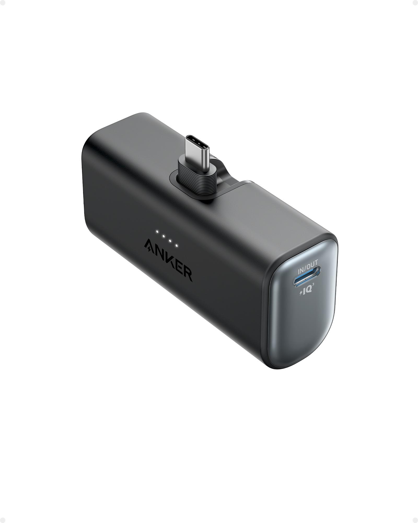 Anker Nano Power Bank 5000 mAh, 22,5 W, USB-C, Black