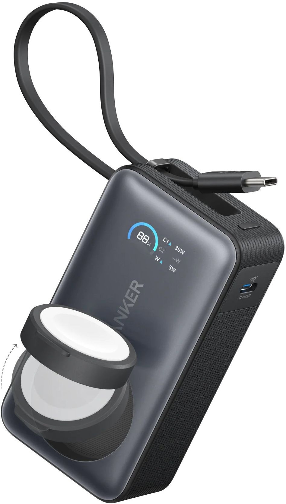 Anker MagGo Power Bank 10 K, 35 W, For Apple Watch