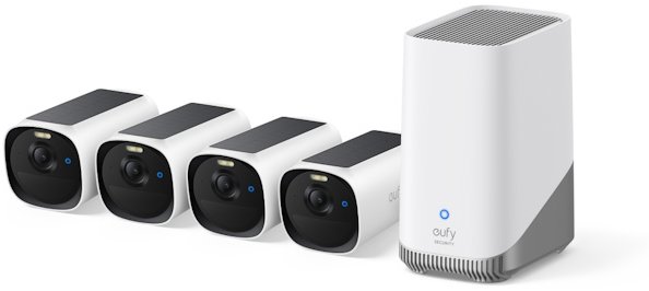 Eufy E40 (sada 4 ks + jednotka HomeBase 3) 2K biely