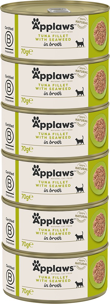Applaws konzerva Tuniak s morskými riasami 6× 70 g