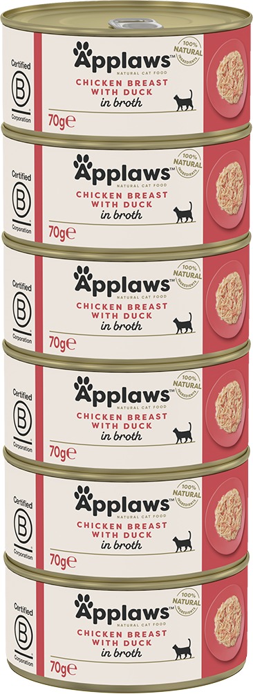 Applaws konzerva Kuracie prsia s kačicou 6× 70 g