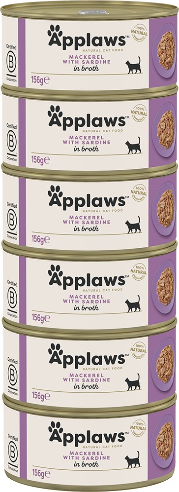 Applaws konzerva Makrela so sardinkami 6× 156 g