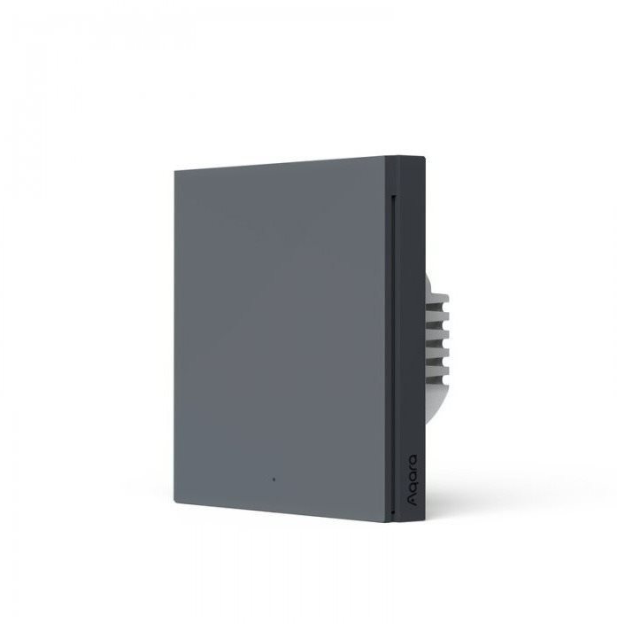 AQARA Smart Wall Switch H1(No Neutral, Single Rocker), sivý